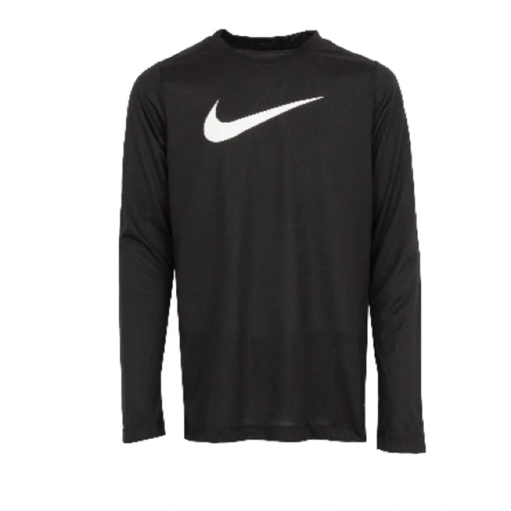 Nike Kids Dri-FIT Legend Logo-Print Long-Sleeve Training T-Shirt Dry Tee Swoosh